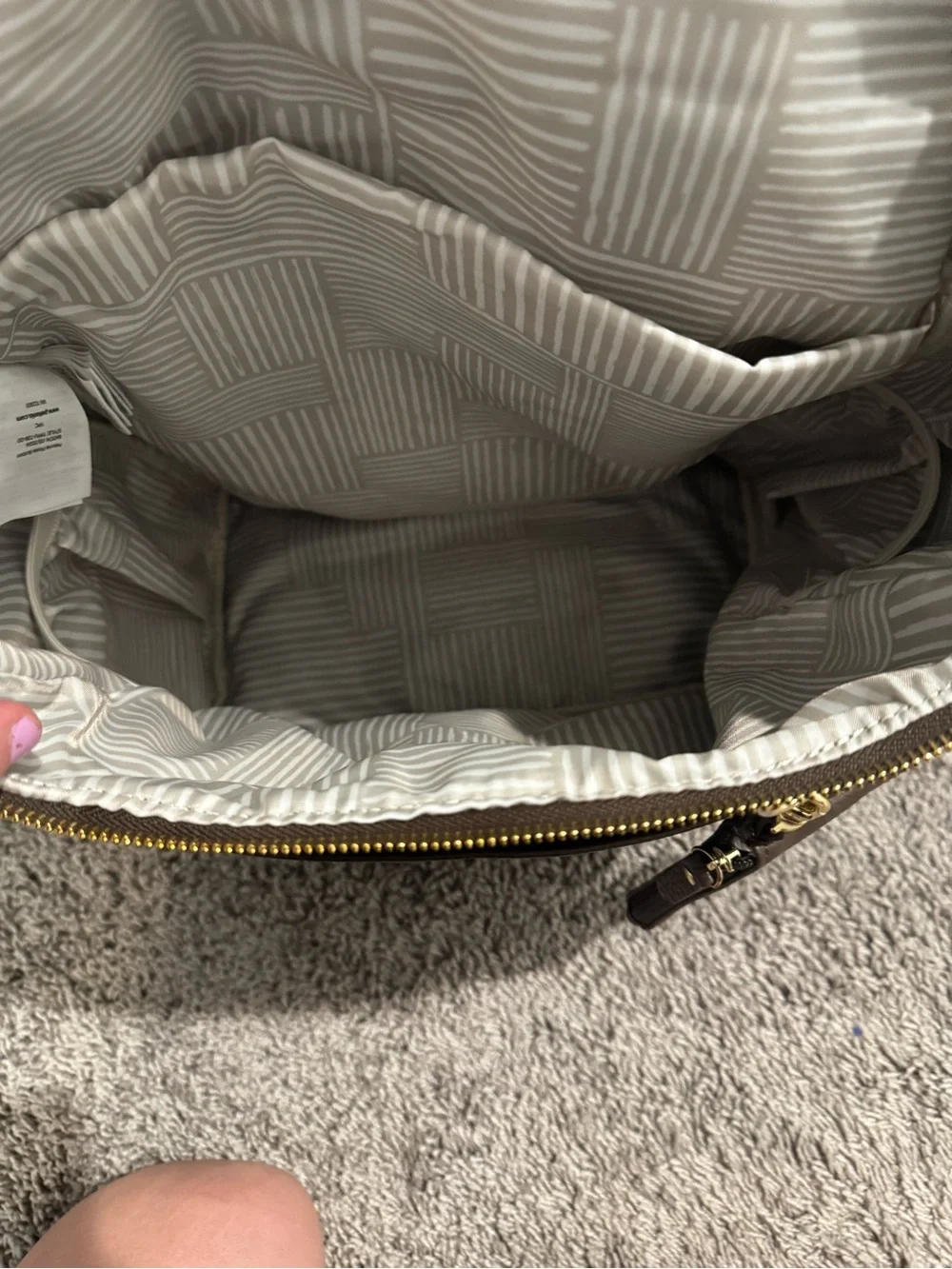 Petunia Pickle Bottom Chocolate Brown Leather Backpack